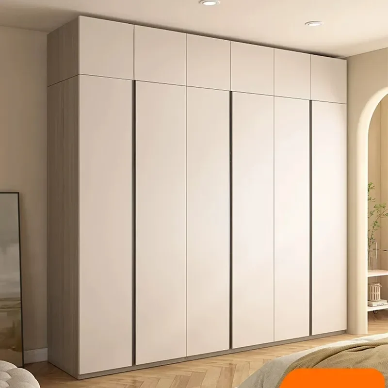 Modern Simple Wardrobe Desk Combo Large Heightened Thickened Storage Cabinet for Bedroom Household Furniture