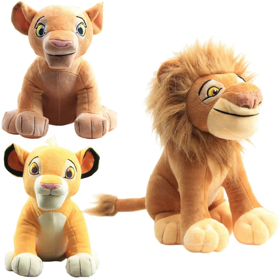 30cm Anime Disney Lion King And Son Simba Soft Kids Doll Young Simba Stuffed Animals Plush Children Toy birthday Christmas Gifts