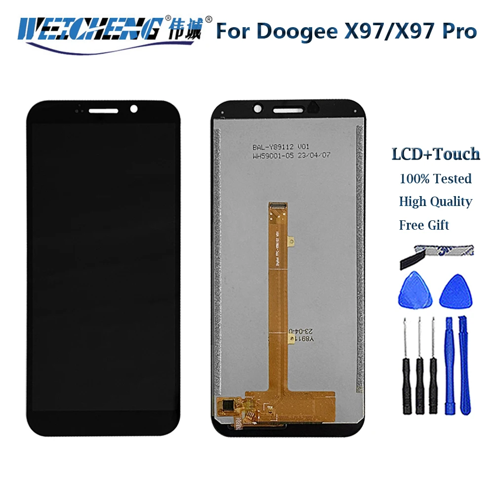 6 inch For DOOGEE X97 Pro LCD Display Touch Screen Digitizer Assembly 100% Original LCD Display For Doogee X97 LCD Sensor