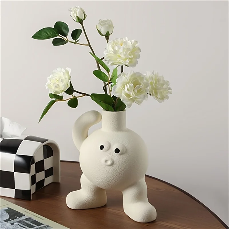 

ABEZ Nordic Vase Flower Pot Home Decoration Ornaments Desktop Living Room Decoration Ornaments Hydroponic Flower Pot