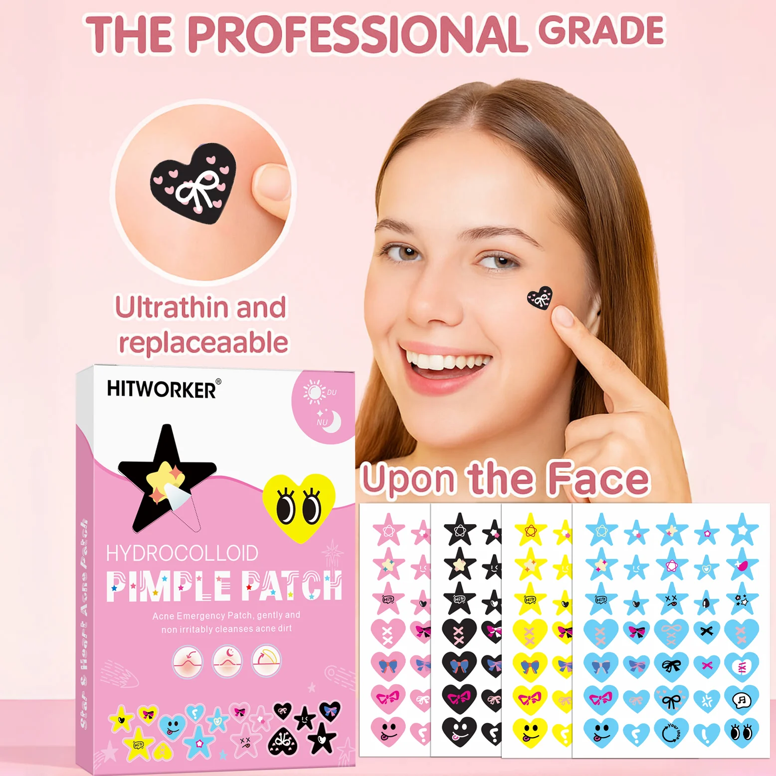 Invisible Waterproof Hydrocolloid Acne Patch for Facial Cleansing Care Essence Tool Accessory Suitable for All Skin Types