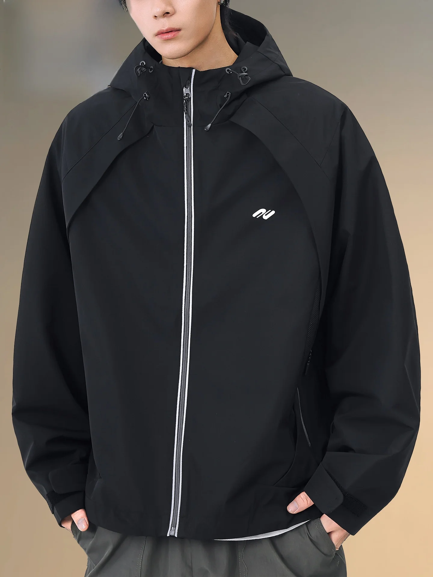 

Pierre Cardin Men's Casual Loose Fit Printed Hoodie Jaet Pure Color Simple Design Spring Autumn Top Brand Polyester Fiber