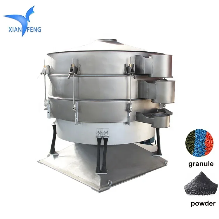 Fine Screening Industrial Particles Sieve Rotary Vibrating Screen Machine