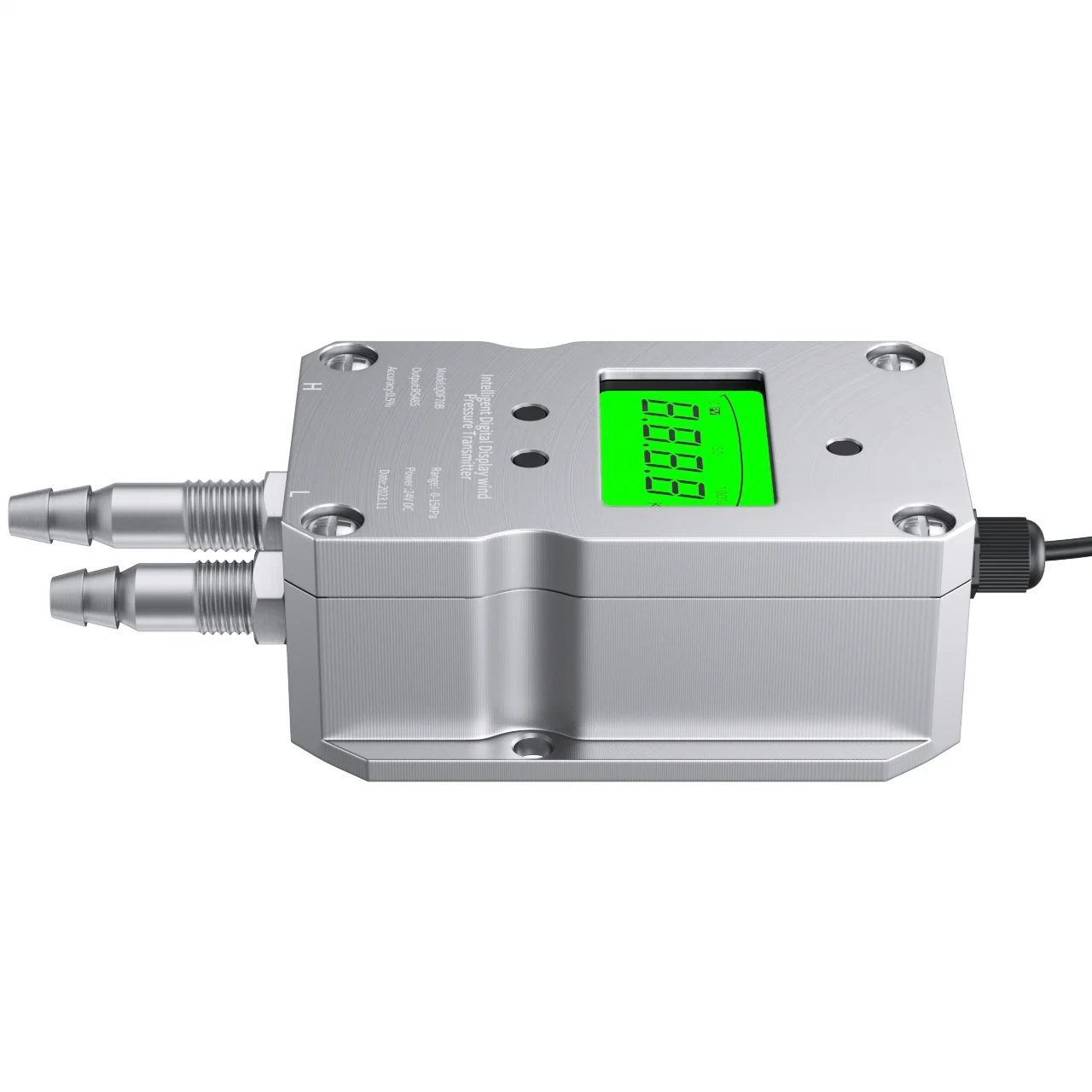 Air Differential Pressure Transducer LCD Display Pagoda Head -50Pa 100PaWind Differential Pressure Transmitter