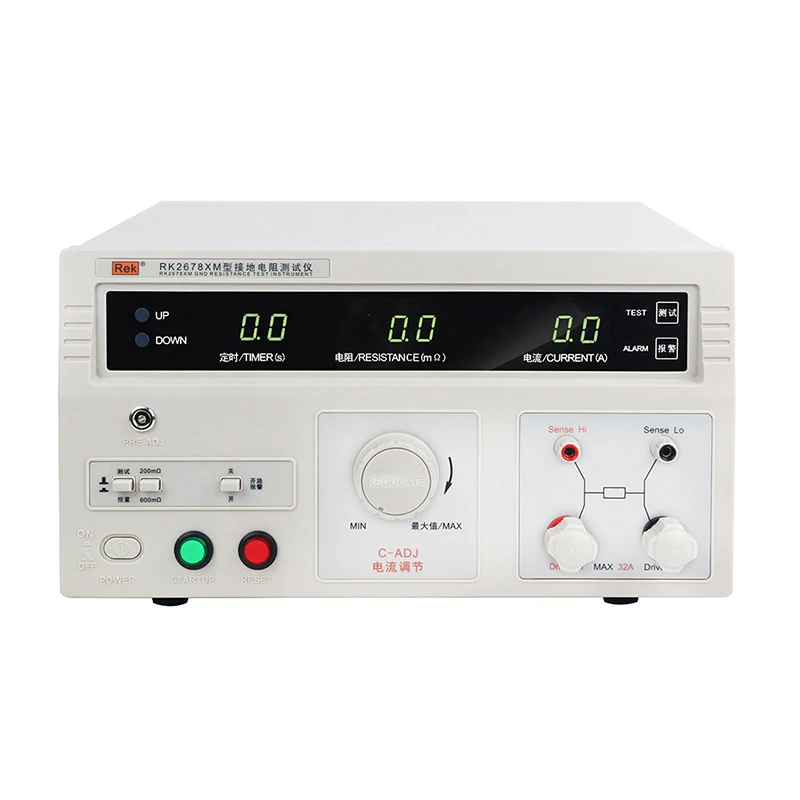 

Grounding Resistance Tester RK2678XM Maximum current 70A Check whether the grounding connection is reliable 32A