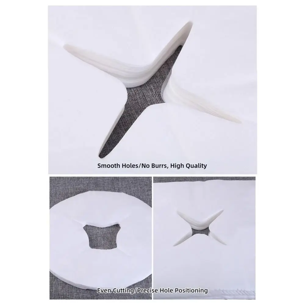 100PCS Usa E Getta Tavolo Da Massaggio Foro Asciugamano Bellezza Essenziale Addensare Tavolo Poggiatesta Coperture Tessuto Non tessuto Strumento di Trucco