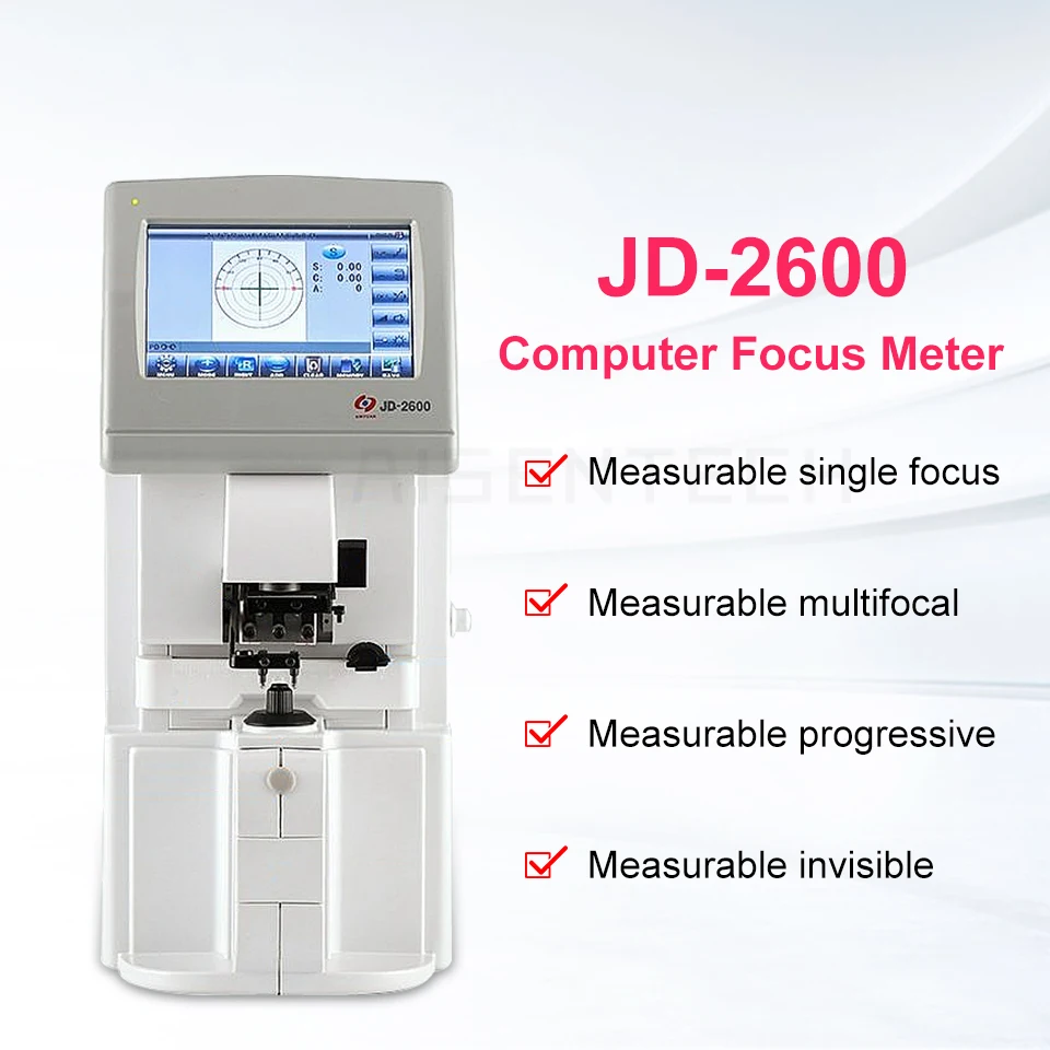 Fully automatic computer focus meter JD2600 focus meter checker high-definition touch screen printing green light source measur