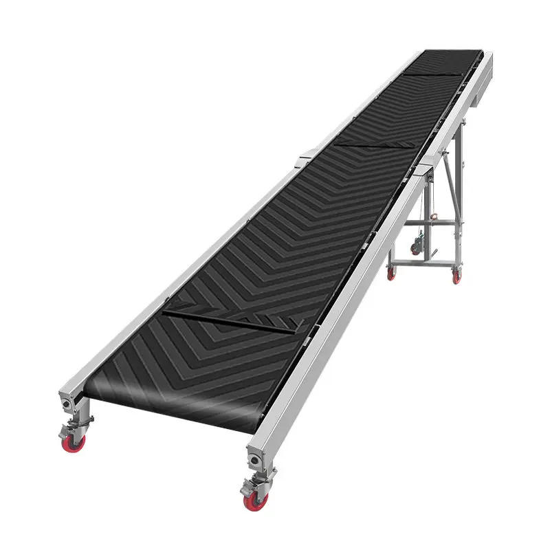 Small conveyor conveyor belt Multi-purpose conveyor belt Loading and unloading line Climbing folding anti-skid belt machine