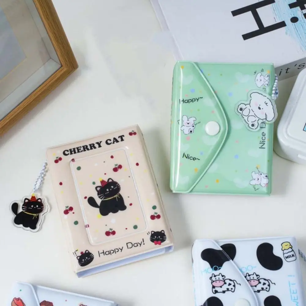 

36Card Slots Envelope Photo Album 3 Inch Cartoon Animals Small Card Collection Book Cute Waterproof Picture Storage Holder
