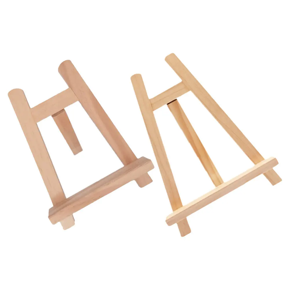 2Pcs Art Easels Tripod Wooden Painting Stands Sketch Display Rack Drawing Shelf Outdoor Indoor Display Rack