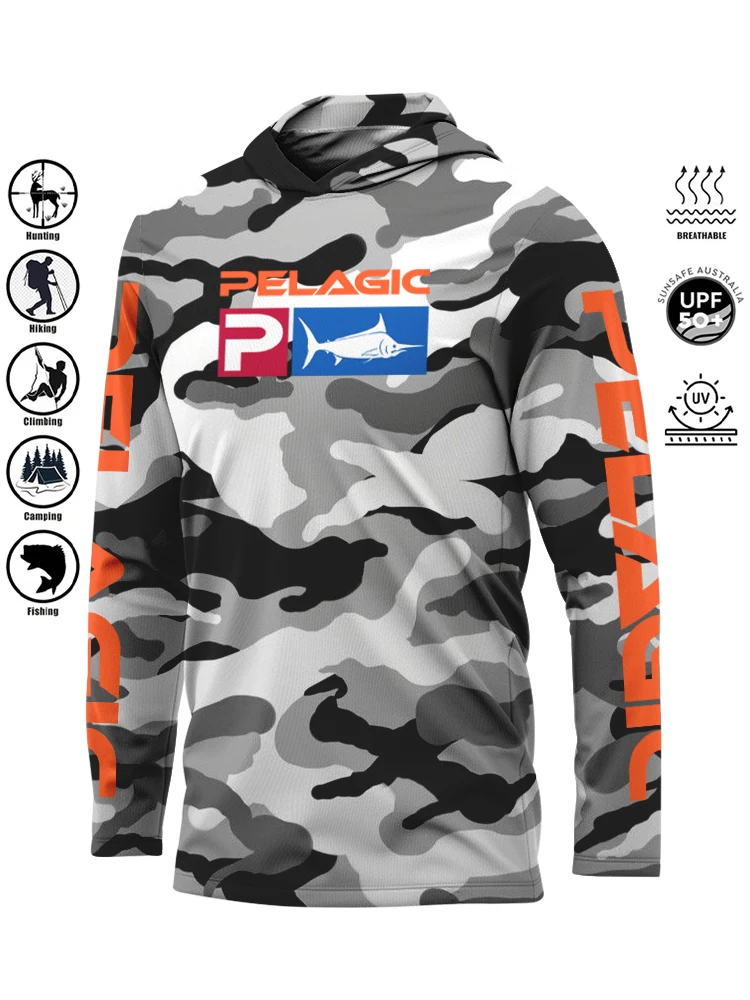 

PELAGIC 2024 New Hoodie Sports Outdoor Cycling Fishing Lightweight Breathable Fashion All Comfortable Recreational Clothing