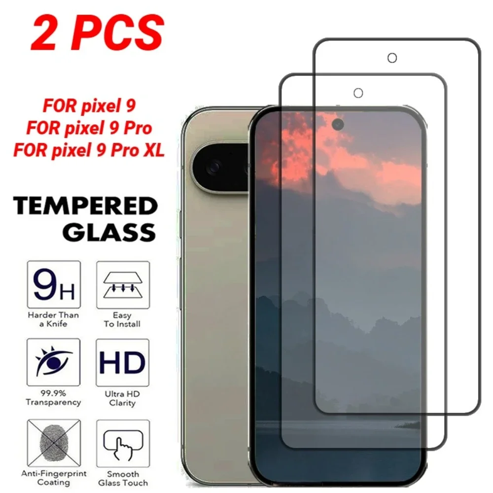

2 шт. закаленное стекло с полным покрытием для Google Pixel 9 8 7 6 Pro 6a 7a 8a 9a Защитная пленка для экрана. Для Google Pixel 9 Pro XL 9 8 7 6