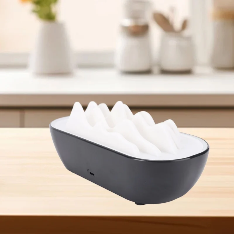 

Диффузор для ароматерапии, дизайн китайских горов, компактный диффузор для ароматерапии, прохладный увлажнитель тумана для дома, черный/белый