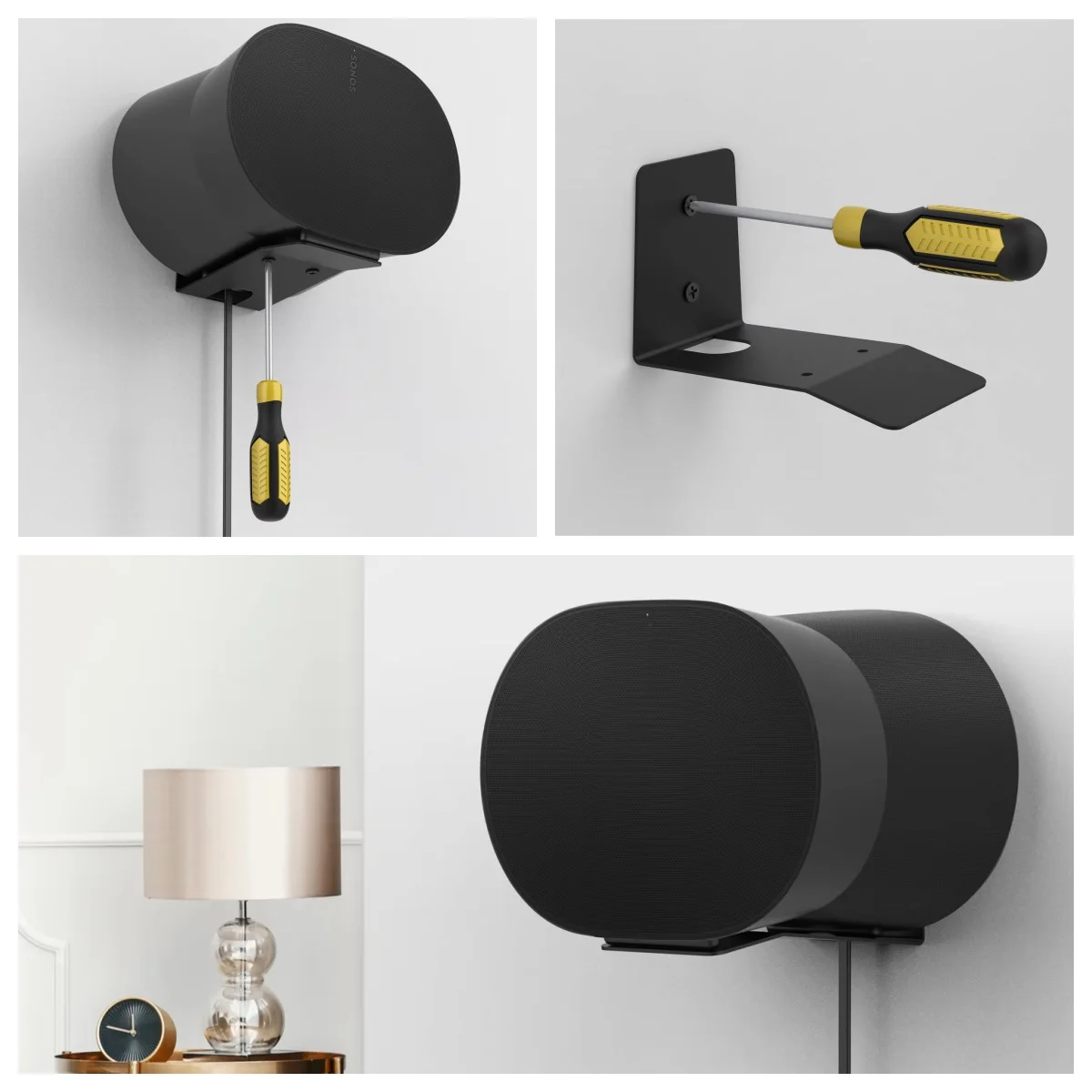 

Для Sonos Era300 настенный металлический кронштейн с крючком, умные колонки, прочный и долговечный настенный кронштейн, простой в использовании