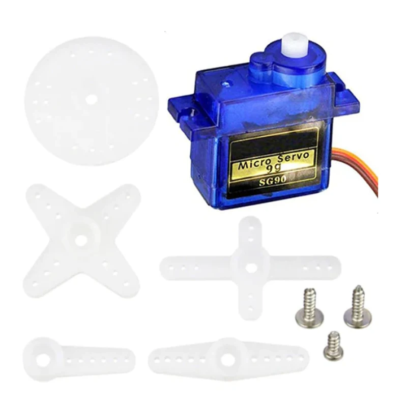 20PCS 9g SG90 Mini Servo Motor 1.6kg Remote Control Aircraft Fixed Wing Helicopter With Metal And Plastic Steerining 9g Servo Mo