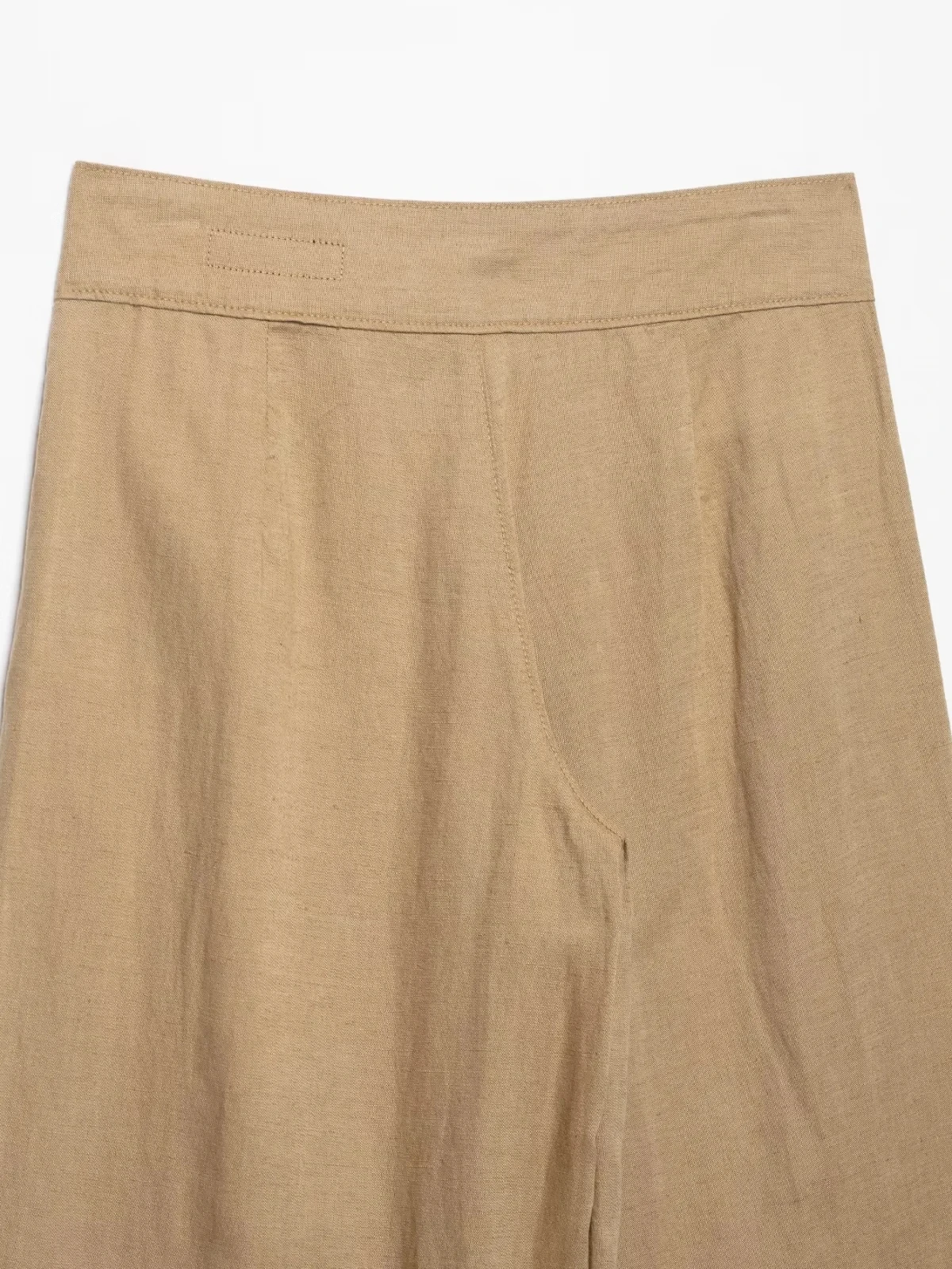 KONDALA Vintage Khaki Einfarbiger Damenanzug, Neckholder Ärmellos Rückenfrei Plissiert Schmal Geschnittene Weste, Weite Hose, Modische Elegante Sets für Herbst 2026 – Detail 24