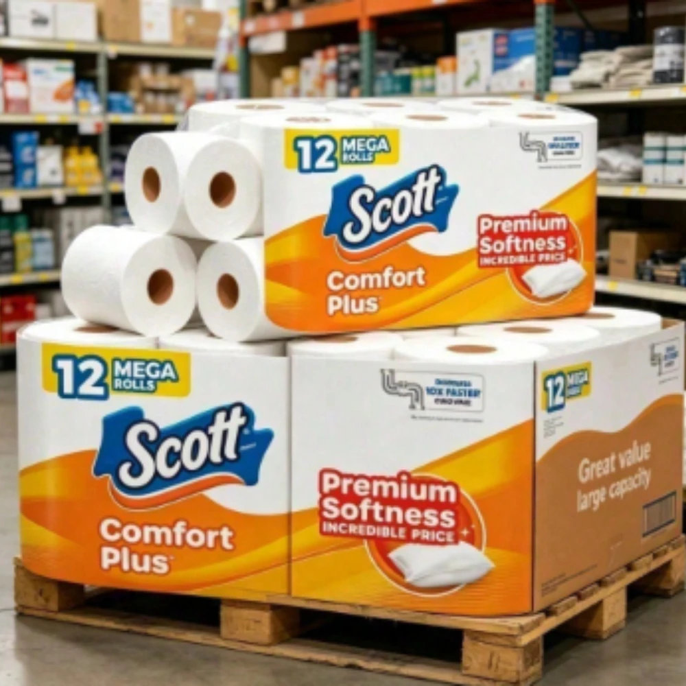 Ultra Soft Toilet Paper  Bathroom Tissue Jumbo Rolls for Home Bulk Supply Luxury Quality High Absorbency Gentle Septic Safe Biodegradable