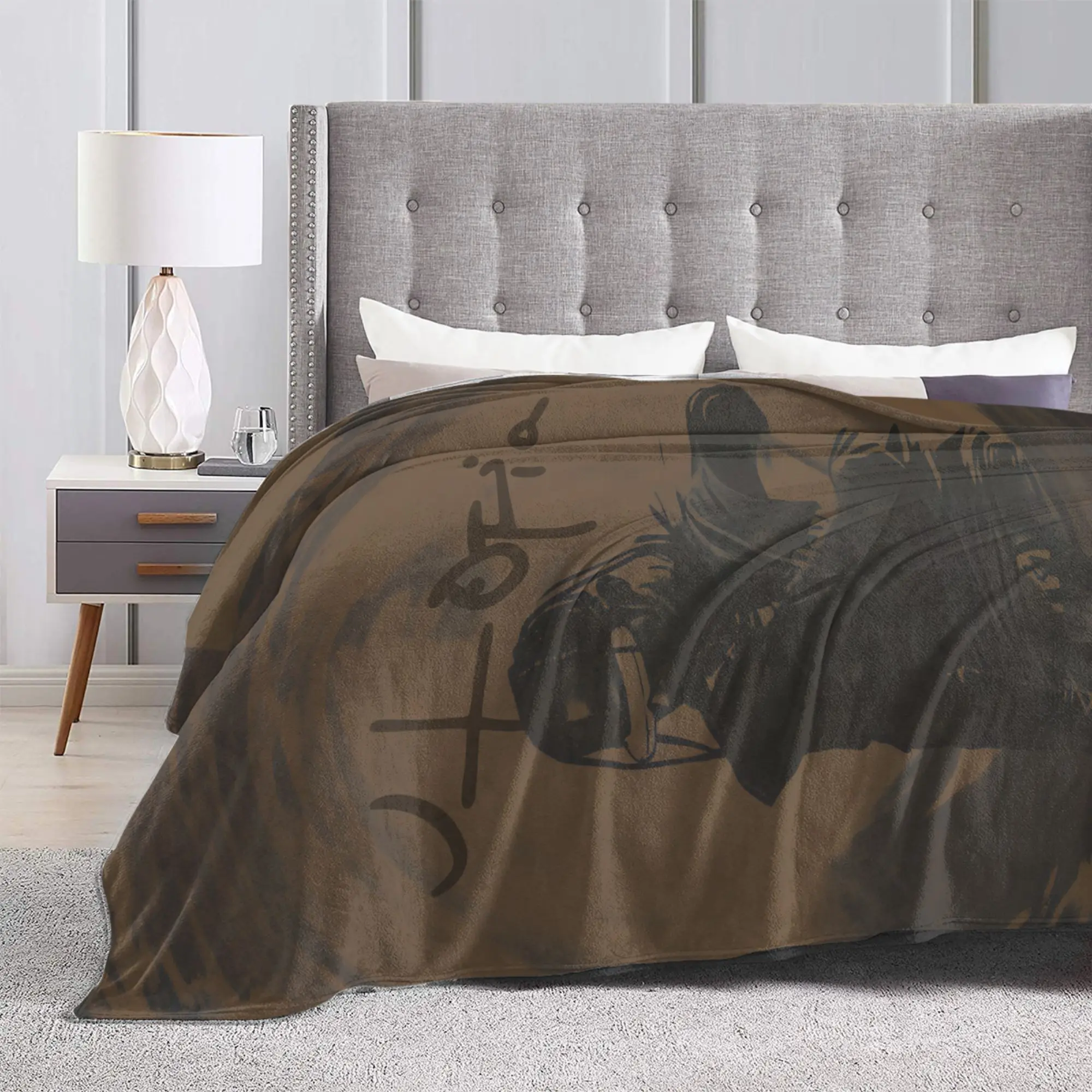 Soft Warm Blankets Picnic Travis Utopia Scotts Rapper Throw Blanket  Flannel Bedspread For Couch Bed Street Trend Sofa Bed Cover