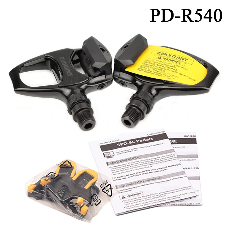 SHIMANO SPD PD-R540 Pedal Road Bikes Self-locking Pedals with SH11 Cleat Bicycle Self-locking Road Pedal Cycling Locking Pedal