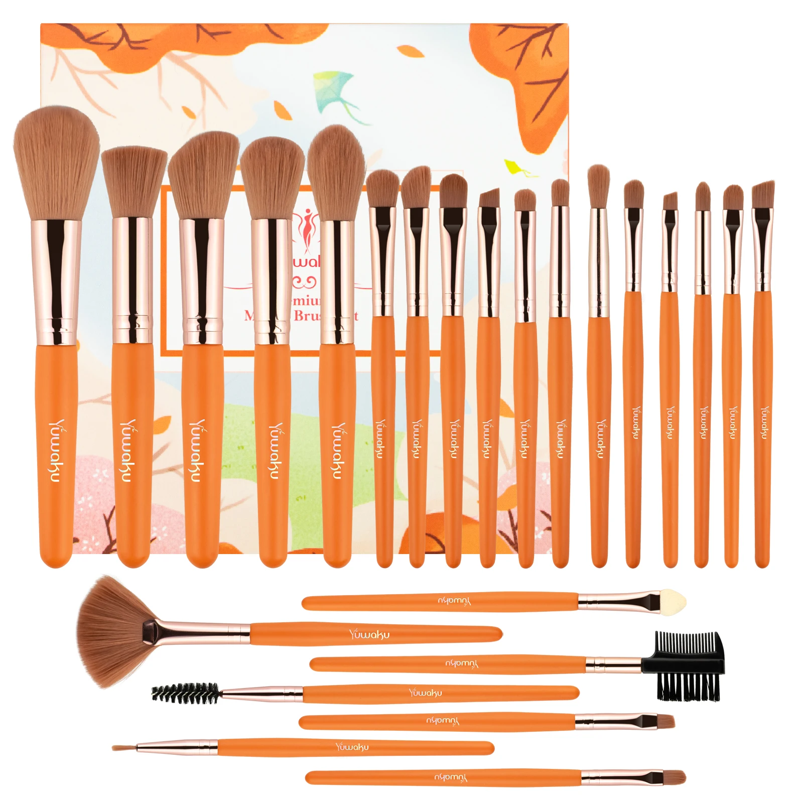 24pcs Makeup Brush Set Foundation Eyebrow Blush Concealer Face Powder EyeShadow