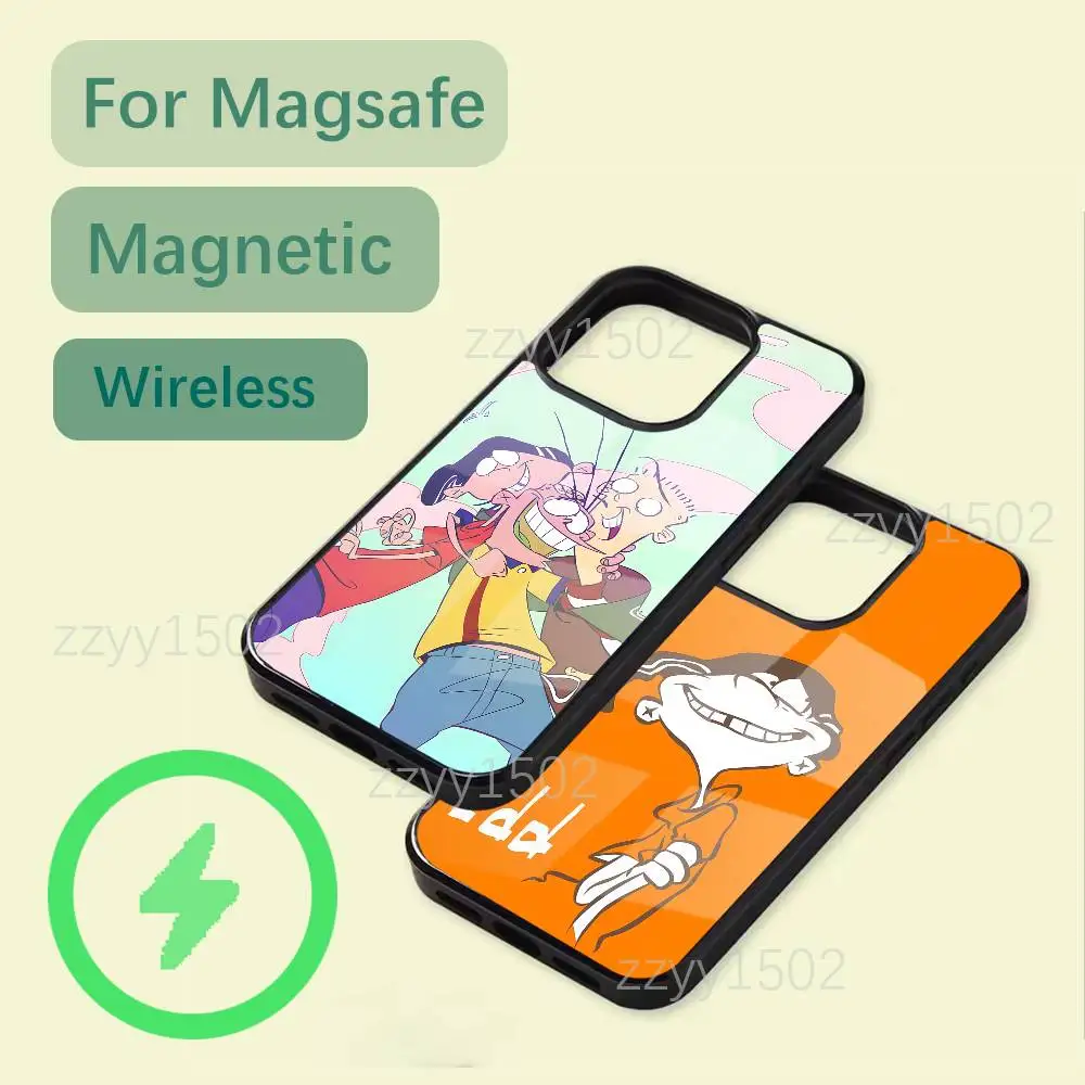 

Cartoon Ed Ed And Eddy with MagSafe Enabled Phone Case For iPhone 17,16,15,14,13,12,X,8,Pro,Max,Plus,SE4,Air,Mini Anti-Scratch