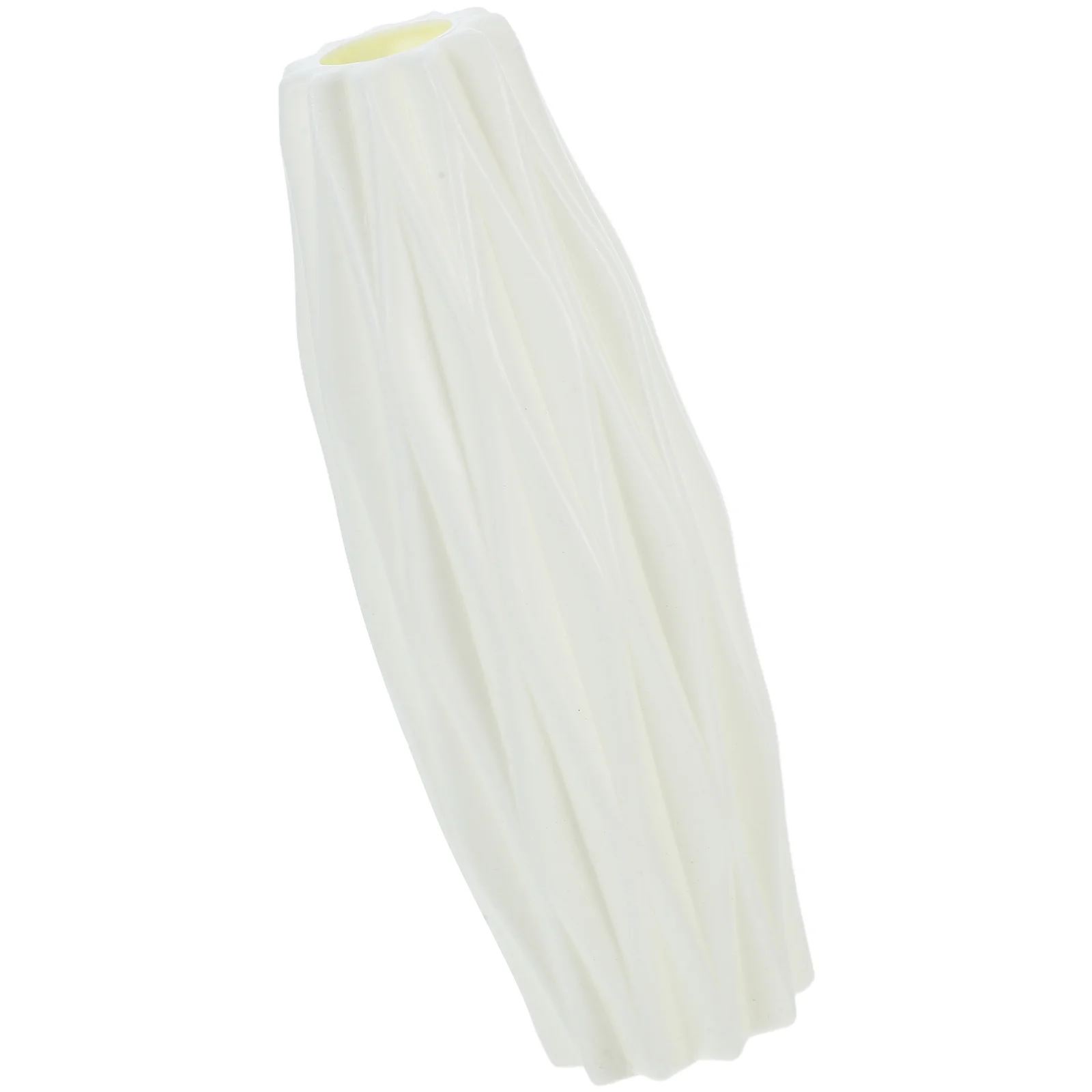 

1pc Nordic Style Vase Modern Creative Simplicity Flower Container Desktop Decoration Pp Material White Suitable Fresh