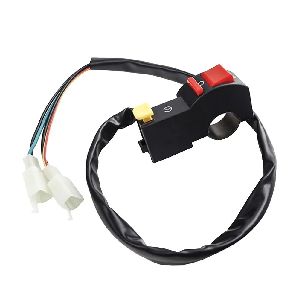 2Styles Electric Start Stop On Off Button Plastic Black On-Off Toggle Switch Modify Headlight Horn Switch