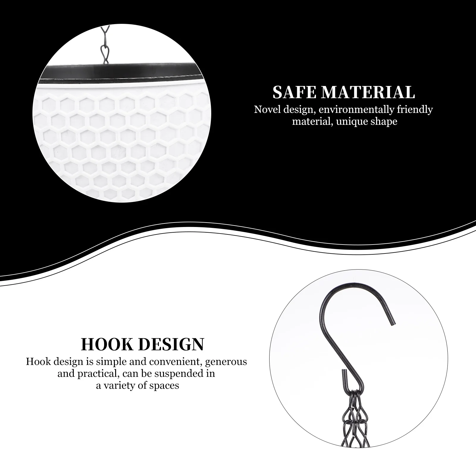 

Durable Honeycomb Rattan Flower Pot Plastic Plant Container For Indoor Outdoor Balcony Home Decor Hanging Planter