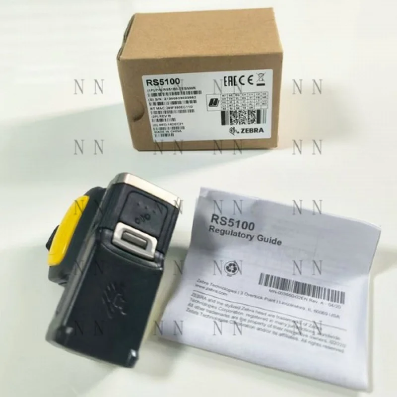 QGG  NEW FOR Zebra RS5100 RS51B0-TESNWR Bluetooth Werable Ring 2D Finger Barcode Scanner