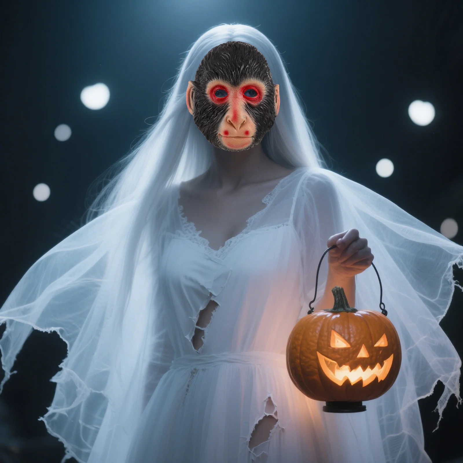 

Monkey Mask Soft PU Animal Headgear Realistic Halloween Costume Party Carnival Accessory Halloween Monkey Mask