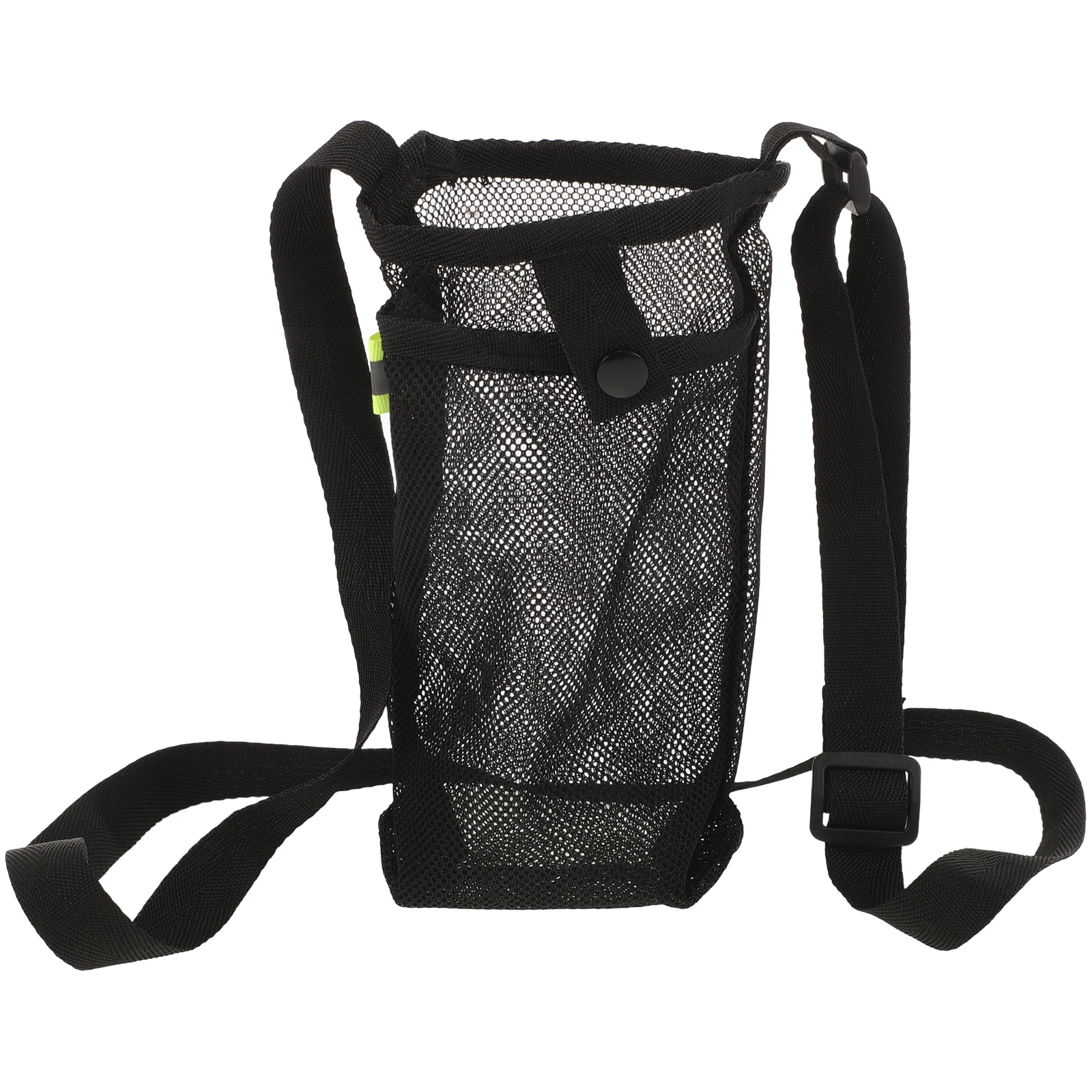 

Water Bottle Protector Cup Holder Black Kids Bike Carrier Storage Bag Portable Sling Mesh Travel Bottle Pouch Drink Container