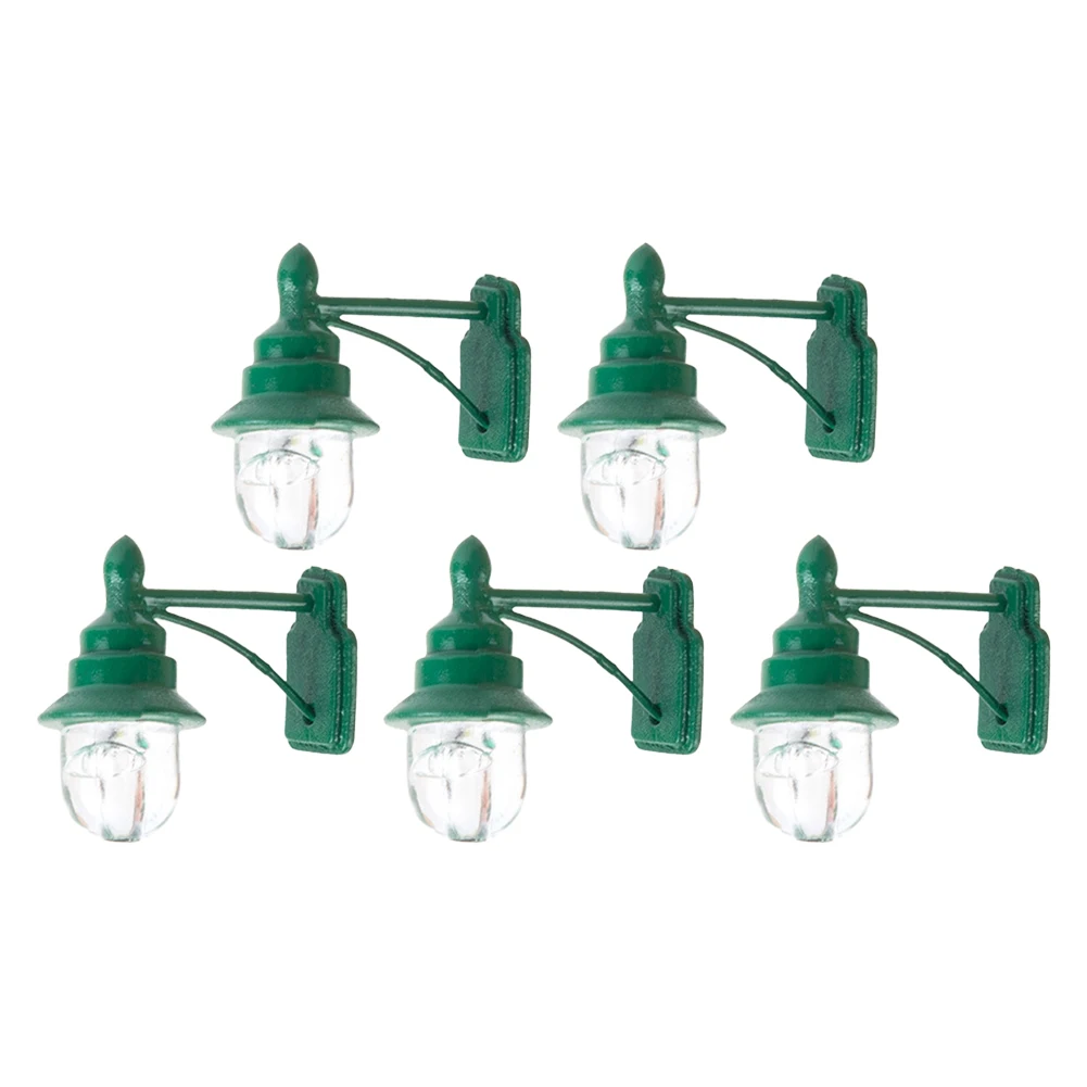 5 stks Mos Landschap Model Wandlamp Architectonische Zandbak Model Wandlamp DIY Accessoires Spoorweg Trein Layout Zandtafel Decor