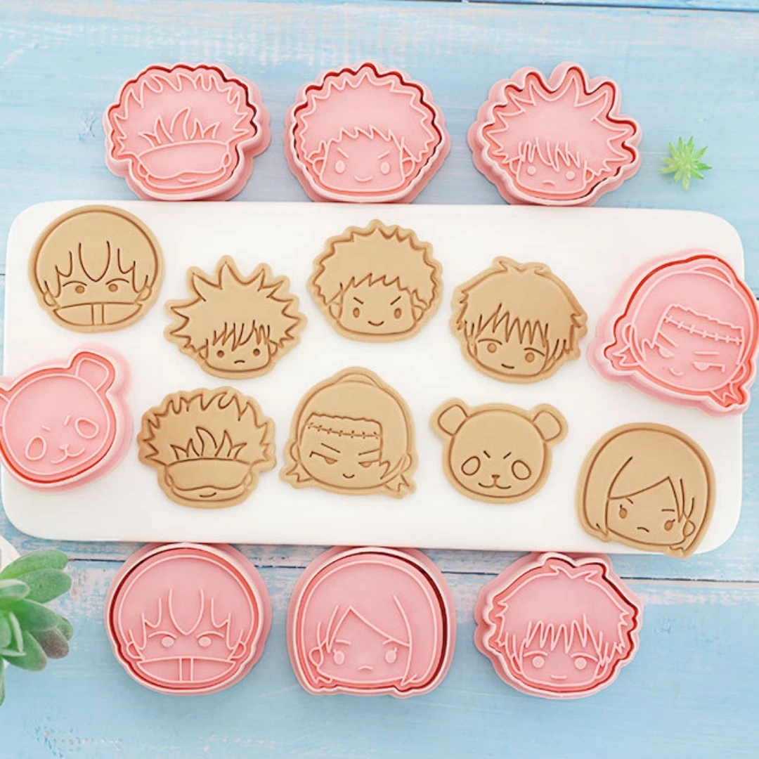 Model Kitchen Set Pvc - ชุดตัวตัดคุกกี้จูจุตสึไคเซ็น น่ารัก ลายซาโตรุ โกโจ ยูจิ อิตาโดริ