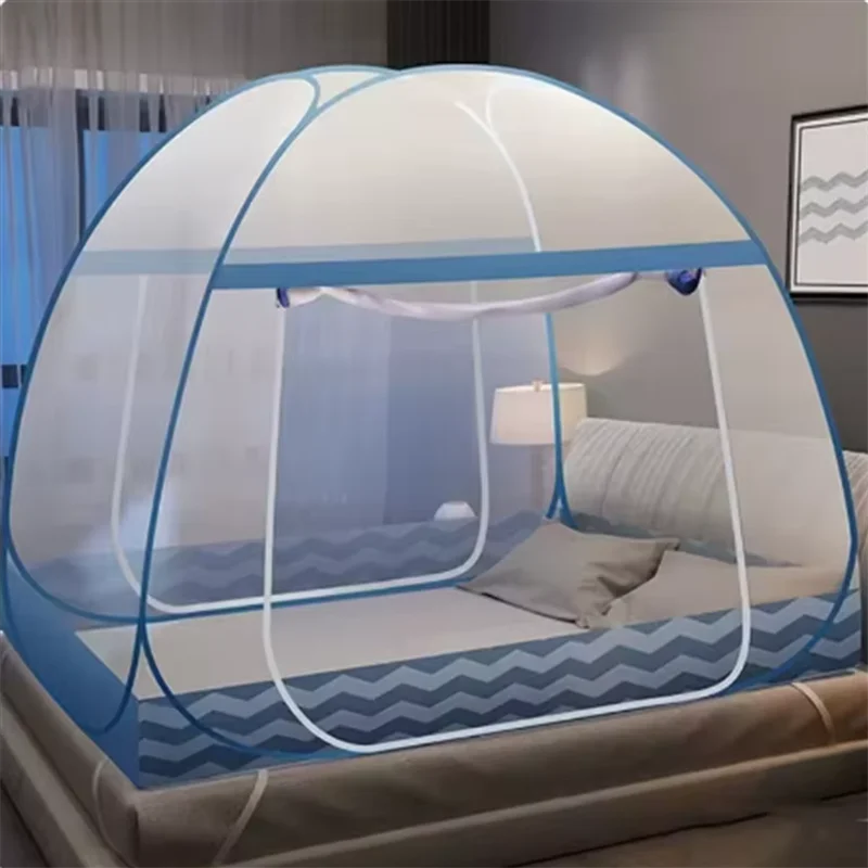 2026 New Installation-free Yurt Mosquito Net Summer Home Breathable Mosquito Net Portable Foldable Travel Anti-mosquito Tent