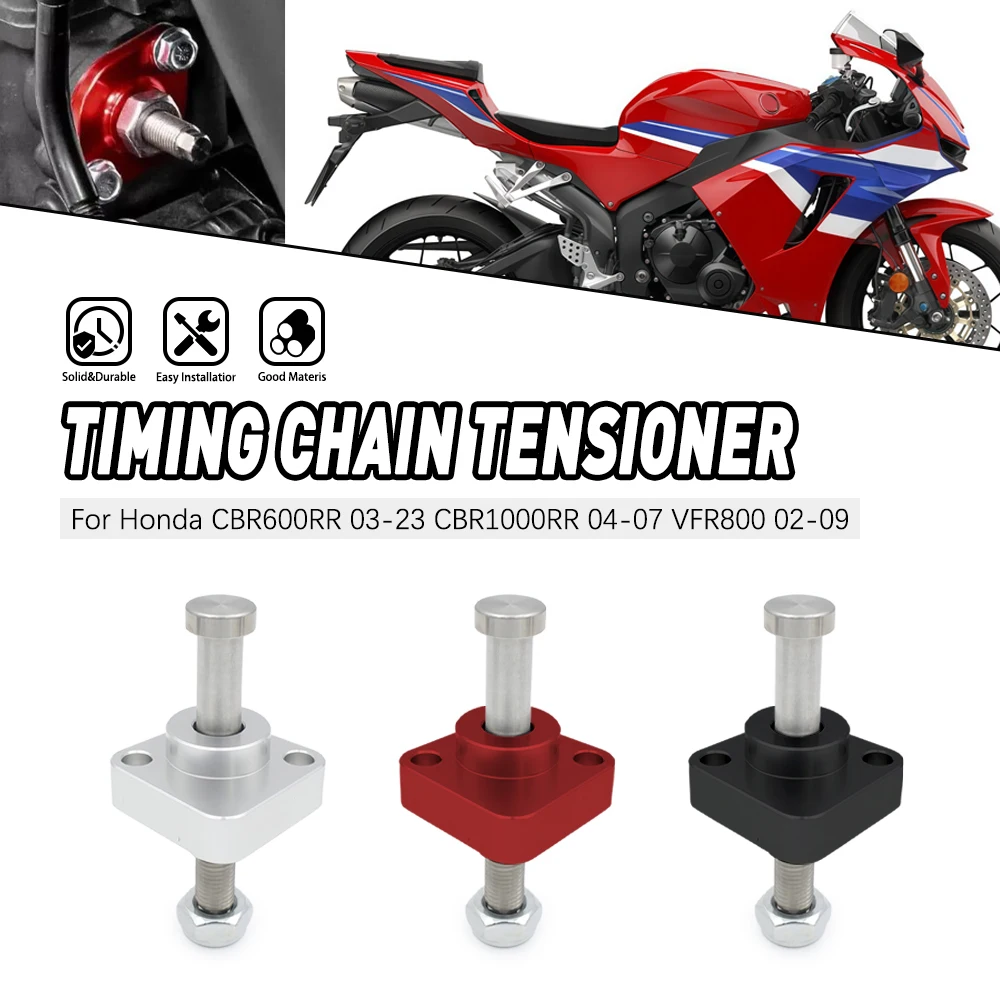 

Blue Black Red CNC Manual Cam Timing Chain Tensioners For Honda CBR600RR CBR1000RR VFR800 CBR 600RR CBR 1000 RR 2002-2016
