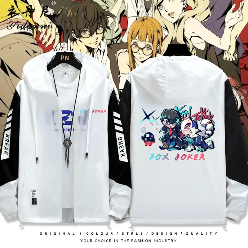 

Легкая дышащая солнцезащитная одежда с капюшоном P5 Godly Cartoon Q-Sle, модная летняя верхняя одежда для мужчин