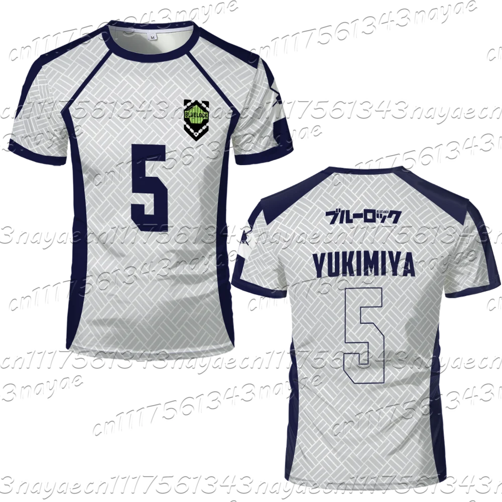 Blue Lock Anime Fußballtrikot Nagi Seishiro Mikage Reo Gagamaru Yukimiya Tsurugi Nummern-Print Cosplay T-Shirt Unisex für Erwachsene und Kinder – Detail 9