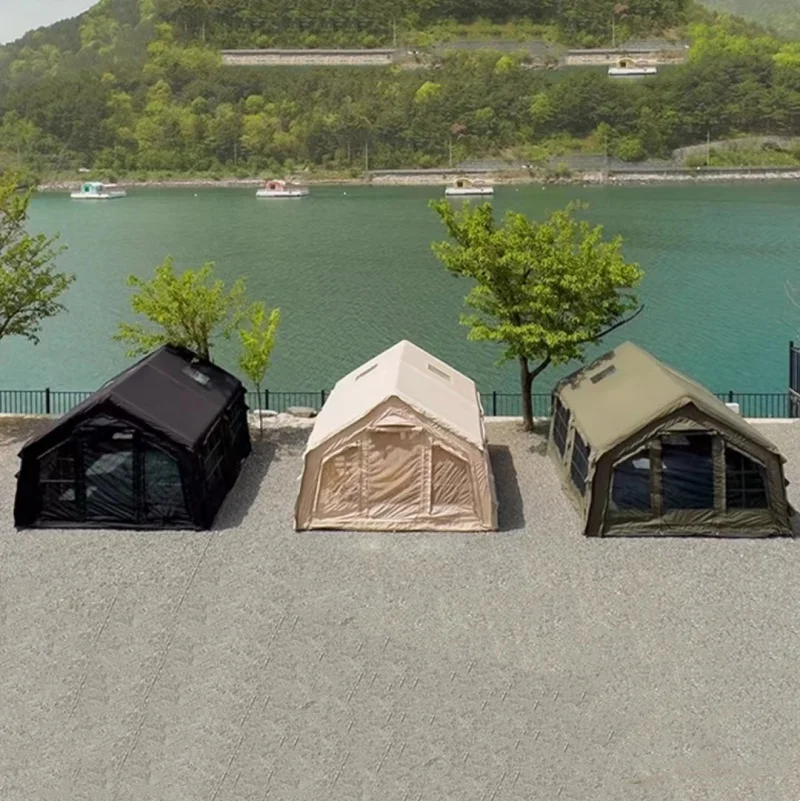 

ST 17.2 High Quality Black Luxury Inflatable House Tent With 2 Rooms