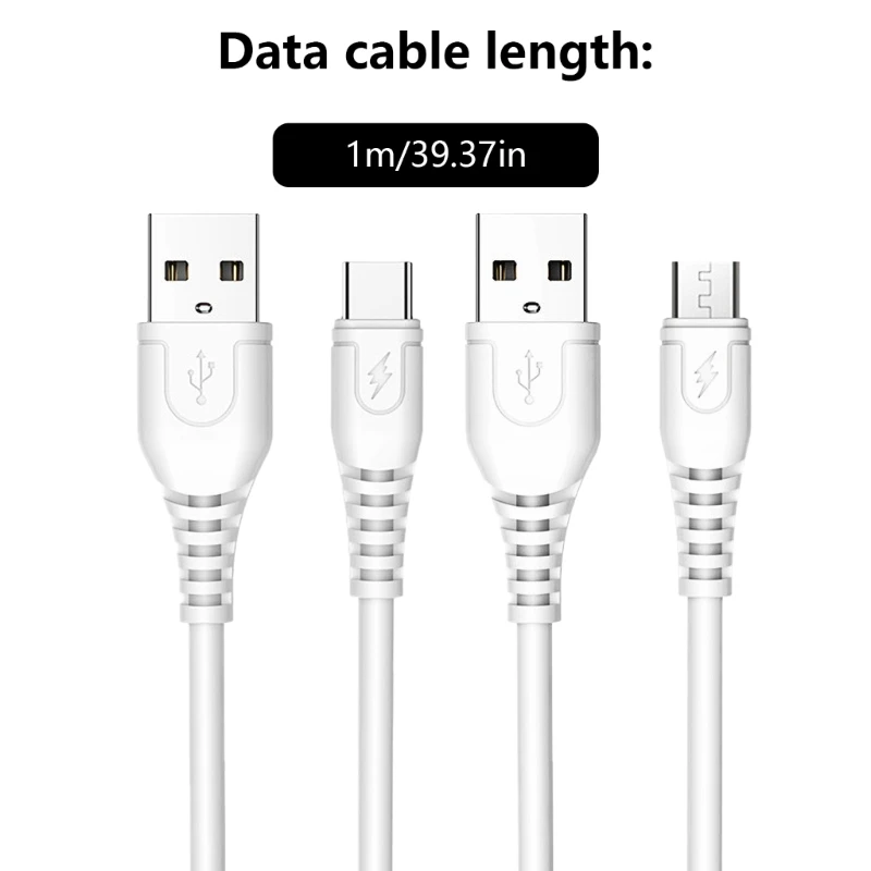 DXAB USB to Type C/USB 5Pin Data Cable, 2A Quick Charging Power Cable Wire 100cm