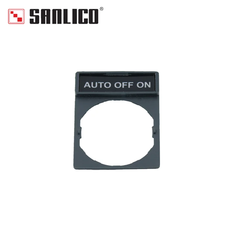ZBY2303 Push Button Switch Legend Holder Panel Label Frame Operation Indication Label Frame SF-BO2-T for SB5 XB5 switch Ø22mm