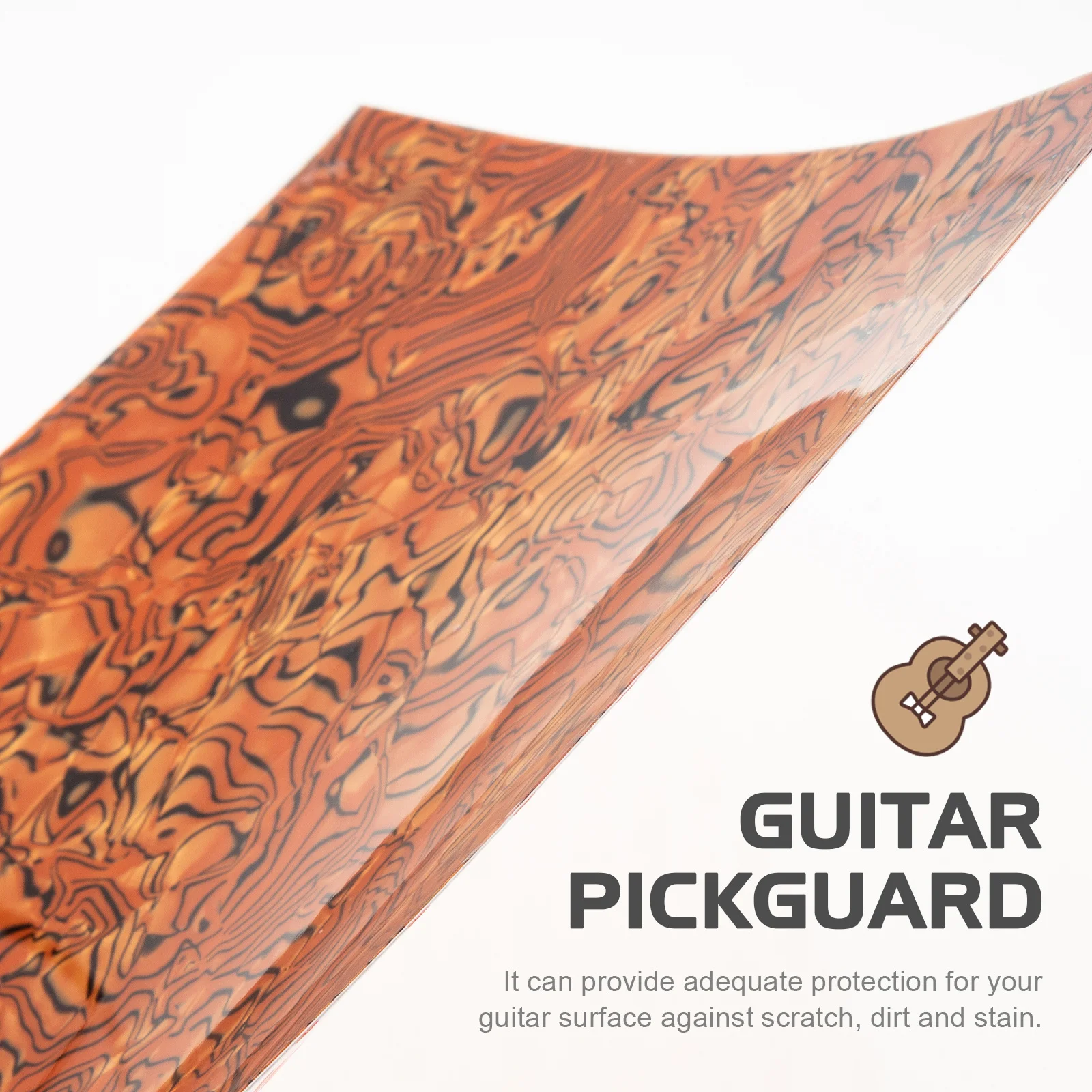 

PVC Guitar Pickguard Anti-Scratch Protection Durable Practical Design Easy to Cut Wear Resistant No Marks Left