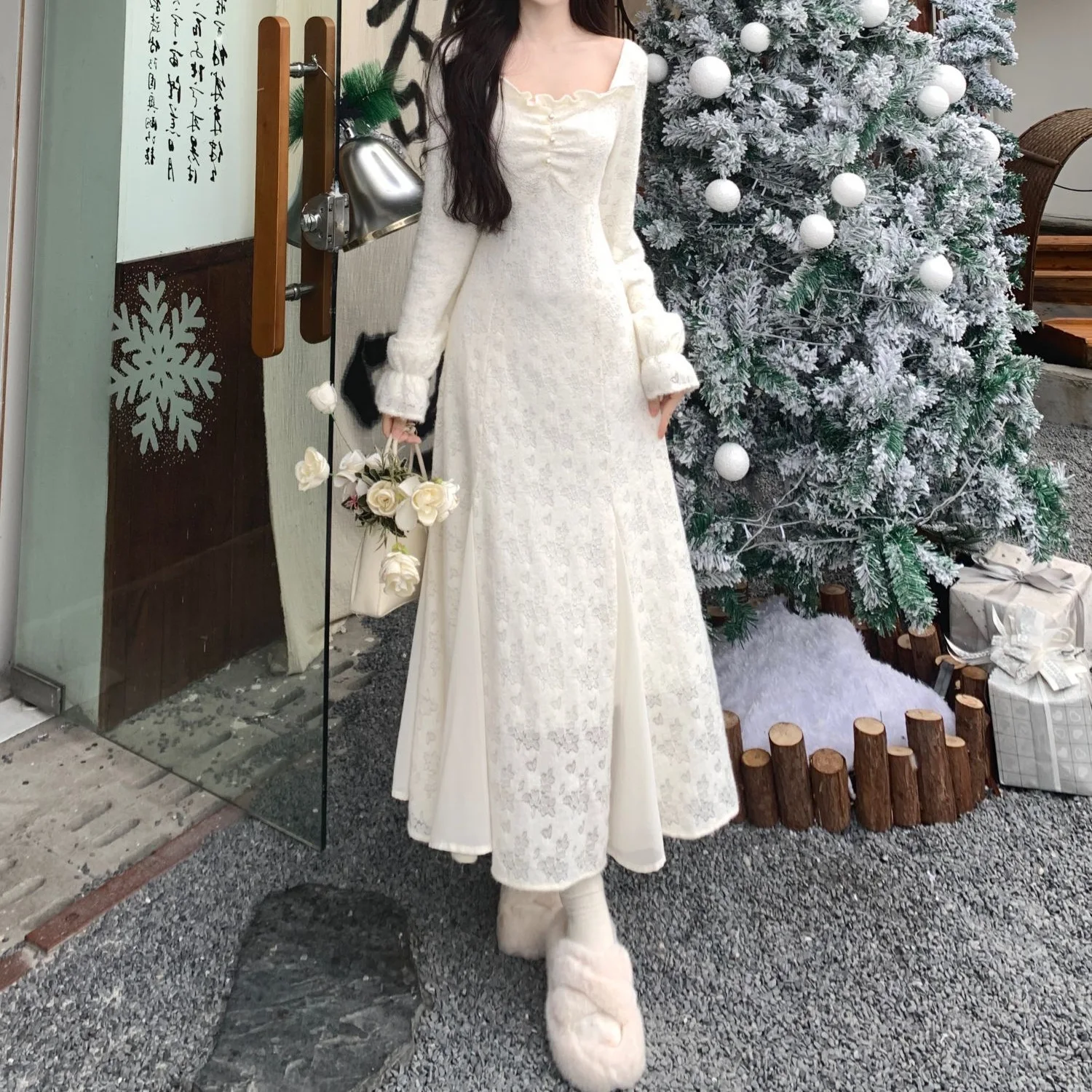 Sukienki Damskie Sukienka Meduza Jesień Satyna Z Ozdobami z Pereł Marszczona Bez Rękawów Dopasowana Syreni Krój Bankietowa Wieczorowa Elegancka Francuska Biurowa