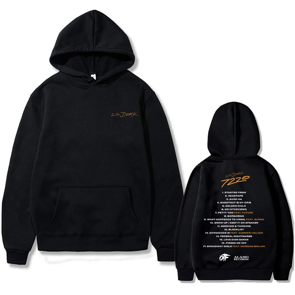 

Rapper Lil Durk 7220 Album Song Name Graphic Hoodie Men Fashion Casual Oversized Hoodies Men Women Hip Hop Vintage Sweatshirt