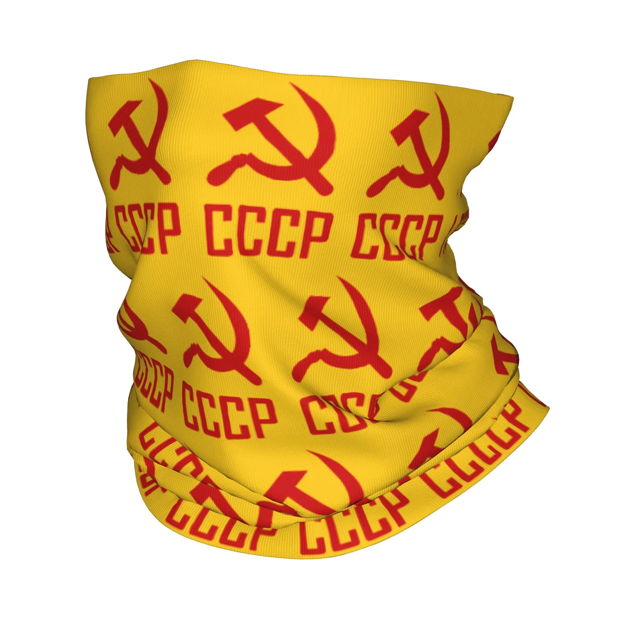 CCCP Soviet Union Bandana Neck Cover Russia Army Military Wrap Scarf Multifunctional Headwear Fishing Adult Breathable