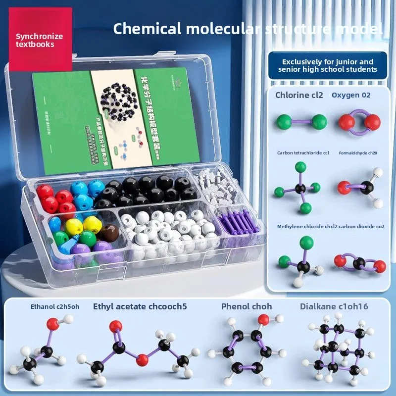 

Experimental Equipment for Demonstration of Chemical Organic Molecular Structure Model Ball Stick Proportional Crystal for