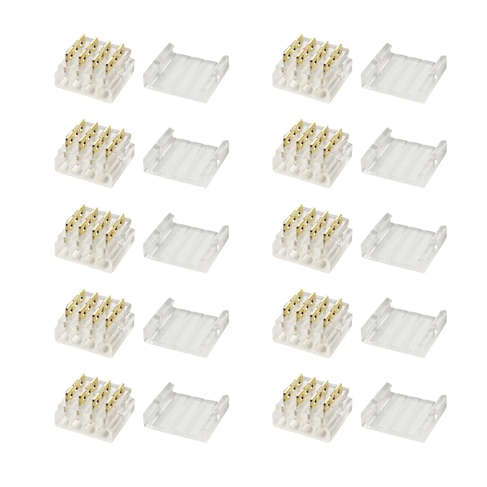 

Wire Connectors Quick Connect Terminal Block - 4-Pin Electrical Splice Crimp Set, Wire to Wire Junction Terminals Kit