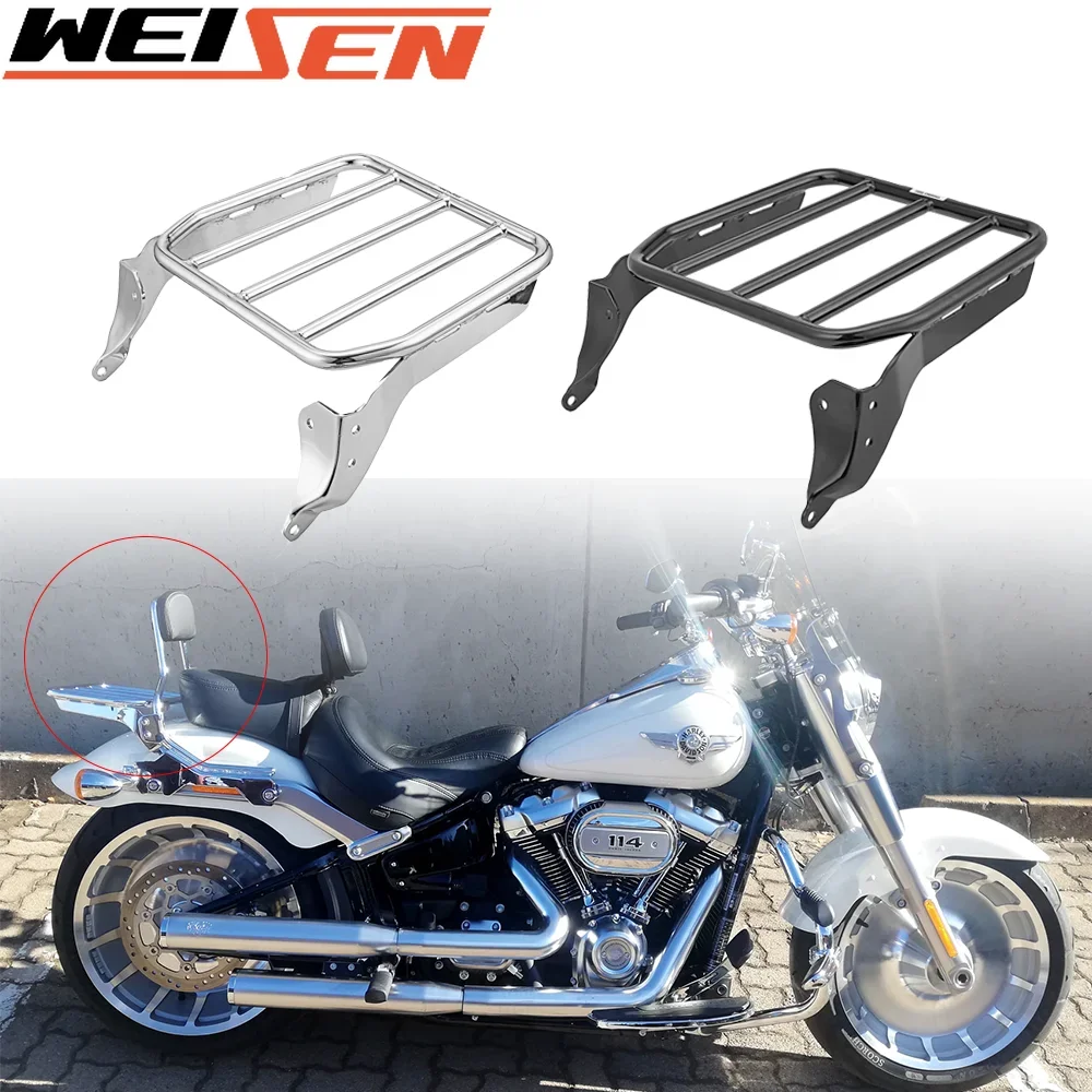 

Motorcyle Detach Sissy Bar Sport Luggage Rack Steel For Harley Softail Fat Bob FLSB FXFB FXFBS FXLR FXLRS Low Rider 2018-2024