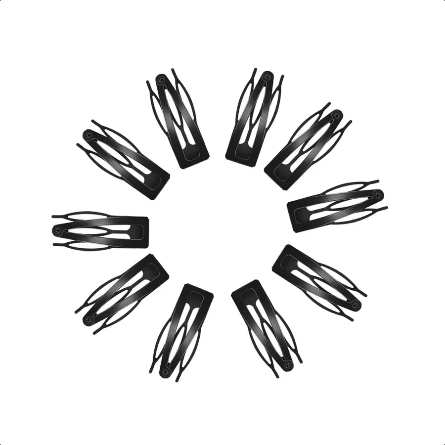 

3060 80 Pack Black 2 Inch Women Metal Snap Hair Clips Accories No Slip Hair Barrettes Girls Women Hair Accories Black 10PCS