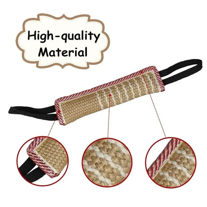 Durable Dog Training Tug Toy Dog Bite Stick Pillow Puppy Toy With Rope Handles Large Dog Training Interactive Play Chewing Toys