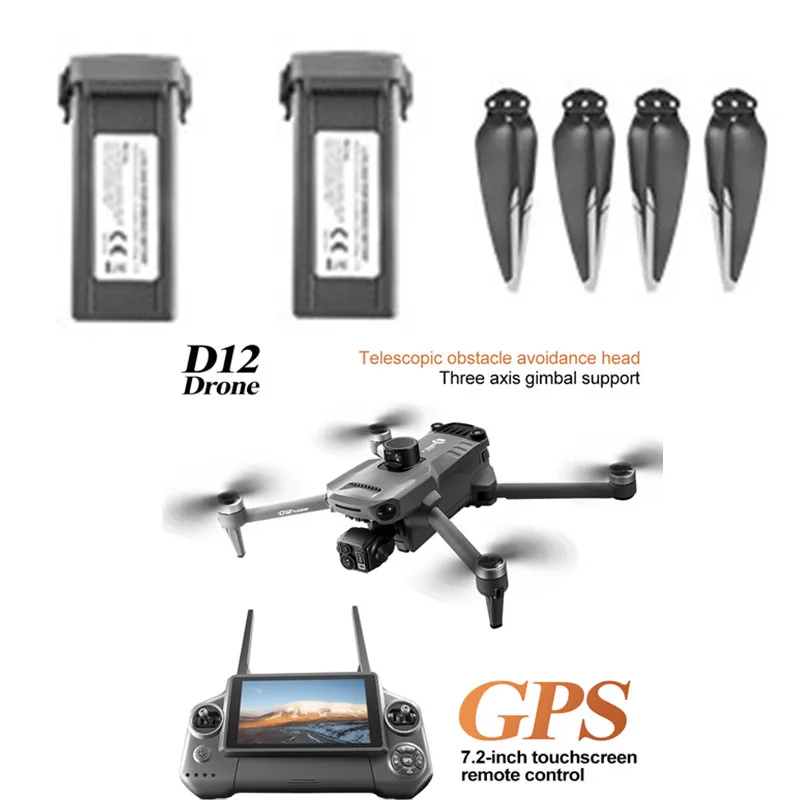 

D12 Screen RC Drone battery 11.4V 4500MAH for D12 RC Drone Accessories D12 Screen Drone Battery Blades D12 Dron Battery Toy